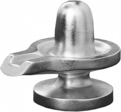 

Narayan Religious Shopee Parad / Mercury Shivalingam Decorative Showpiece - 1.5 cm(Silver Finish, Silver)