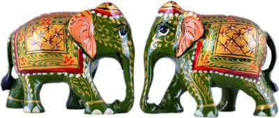 60% OFF on SC Handicrafts Shivaniwood Gold & Greenpainted Elephant Decorative Showpiece - 5 cm(Wood, Multicolor) 60% OFF on SC Handicrafts Shivaniwood Gold & Greenpainted Elephant Decorative Showpiece - 5 cm(Wood, Multicolor)