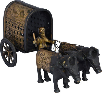 29% OFF on Aakrati Sculpture Of Bullock Cart For Home D������Cor Decorative Showpiece - 8 cm(Brass, Black) 29% OFF on Aakrati Sculpture Of Bullock Cart For Home D������Cor Decorative Showpiece - 8 cm(Brass, Black)
