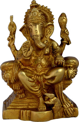 32% OFF on Aakrati Ganesha Statue By In Yellow Finish,Gift For Prosperity And Fortune Decorative Showpiece - 13 cm(Brass, Yellow) 32% OFF on Aakrati Ganesha Statue By In Yellow Finish,Gift For Prosperity And Fortune Decorative Showpiece - 13 cm(Brass, Yellow)
