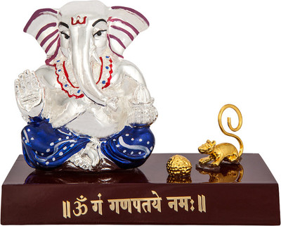 37% OFF on Siri Creations Ganesha idol with Foil and Base Decorative Showpiece - 9 cm(Wood, Multicolor) 37% OFF on Siri Creations Ganesha idol with Foil and Base Decorative Showpiece - 9 cm(Wood, Multicolor)