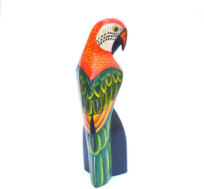 

Art Godaam WOODEN BIRD Decorative Showpiece - 19 cm(Wooden, Multicolor)