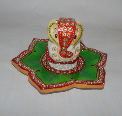 

Mahaveer Creation Decorative Showpiece - 8 cm(Stoneware, Multicolor)