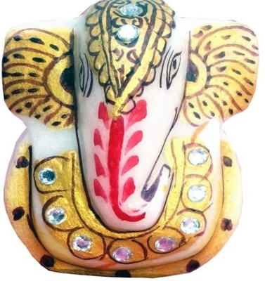 

Chitra Handicraft Lord Ganesha Decorative Showpiece - 7 cm(Stoneware, Multicolor)