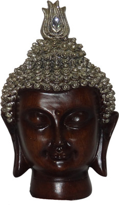 

The Divine Luxury Buddha Head Big Decorative Showpiece - 20.32 cm(Wooden, Brown)