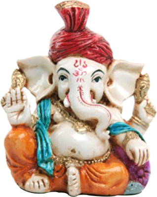 

The Nodding Head Adaa Lord Pagdi Ganesha With Yellow Dhoti Decorative Showpiece - 8.1 cm(Polyresin, Multicolor)