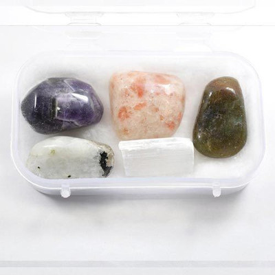 

Reiki Crystal Products For Depressed Crystal Tumbles Set Decorative Showpiece - 20 cm(Crystal, Multicolor)