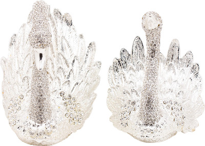 33% OFF on Prachin Swan 2pcs Kc-4128 Decorative Showpiece - 13 cm(Brass, Silver) 33% OFF on Prachin Swan 2pcs Kc-4128 Decorative Showpiece - 13 cm(Brass, Silver)