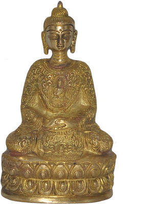 50% OFF on Dungri India Craft Sitting Medicine Buddha Sculpture Meditating Handmade Statue From India Decorative Showpiece - 13 cm(Copper, Gold) 50% OFF on Dungri India Craft Sitting Medicine Buddha Sculpture Meditating Handmade Statue From India Decorative Showpiece - 13 cm(Copper, Gold)