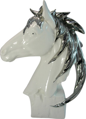 47% OFF on SNG Showpiece - 32.5 cm(Porcelain, White, Silver) 47% OFF on SNG Showpiece - 32.5 cm(Porcelain, White, Silver)