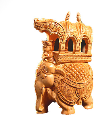 24% OFF on Aapno Rajasthan Skillfully Carved Elephant Statuette Decorative Showpiece - 15.24 cm(Wood, Multicolor) 24% OFF on Aapno Rajasthan Skillfully Carved Elephant Statuette Decorative Showpiece - 15.24 cm(Wood, Multicolor)