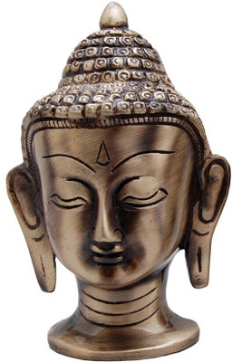 eCraftIndia Meditating Buddha Head Decorative Showpiece - 10.16 cm(Aluminium, Brown) eCraftIndia Meditating Buddha Head Decorative Showpiece - 10.16 cm(Aluminium, Brown)