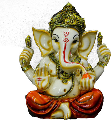 

THE HOLY MART ROYAL GANESH Polyresin Home Temple(Height: 18 cm)