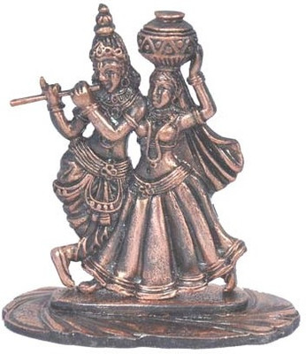 

Matchless Gifts Radha Krishna Decorative Showpiece - 6.5 cm(Copper, Copper)