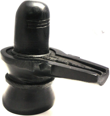 

Swiss Rock Decorative Showpiece - 7 cm(Stoneware, Black)