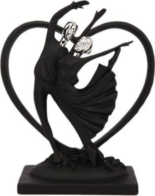 

Aesthetichs Decorative Showpiece - 20 cm(Earthenware, Black, Silver)