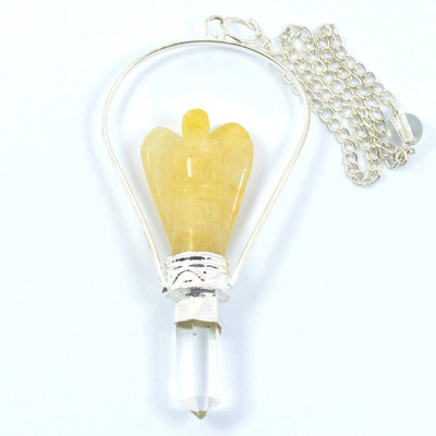 

Reiki Crystal Products Decorative Showpiece - 40 cm(Crystal, Yellow)