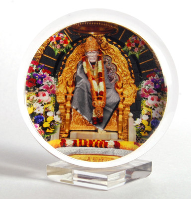 

Sigaram Sigaram Acrylic Photo of Sai Baba For Car Dashboard, Table or Ofice-Desk, Shops and Homes Showpiece - K168 Decorative Showpiece - 10 cm(Acrylic, Multicolor)