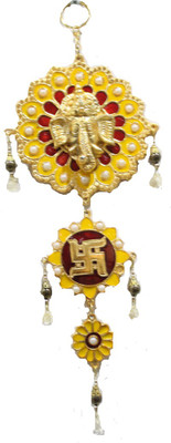 

Sarvsiddhi Ganpati Wall Hanging Decorative Showpiece - 24 cm(Aluminium, Multicolor)