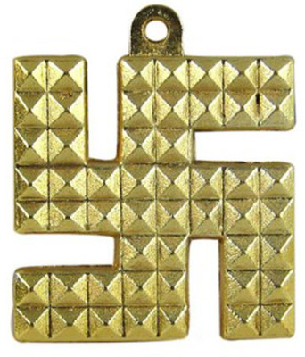 Kraft Village Decorative Showpiece - 7.5 cm(Alloy, Gold)