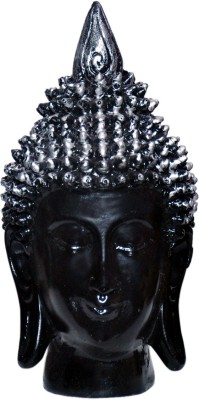 Vaah Buddha Face Silver Head Decorative Showpiece  -  18 cm(Polyresin, Multicolor)
