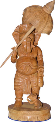 54% OFF on Vaah Lord Ganesha Decorative Showpiece - 20 cm(Wood, Yellow) 54% OFF on Vaah Lord Ganesha Decorative Showpiece - 20 cm(Wood, Yellow)