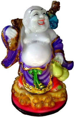 

Divine Temples Colorful Laughing Buddha - 17.5 Cms Decorative Showpiece - 17.5 cm(Polyresin, Multicolor)