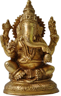 17% OFF on aakrati Religious Statue Lord Ganesha Decorative Showpiece - 13 cm(Brass, Yellow) 17% OFF on aakrati Religious Statue Lord Ganesha Decorative Showpiece - 13 cm(Brass, Yellow)