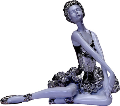 

Saanvi Creations Decorative Showpiece - 30 cm(Polyresin, White, Silver)