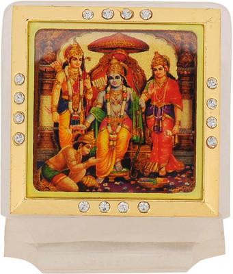 

Leganza Ram Darbar Dashboard Decorative Showpiece - 5 cm(Plastic, Multicolor)