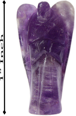 

SS Murti Handicrafts Traditional Amethyst Stone Angel 1 Inch Decorative Showpiece - 2.5 cm(Stoneware, Blue)
