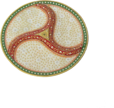 

eCraftIndia Stoneware Decorative Platter(Multicolor)