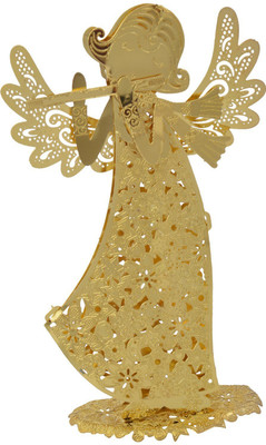 

shivika enterpises copper folm doll playing flute Decorative Showpiece - 9 cm(Copper, Copper)