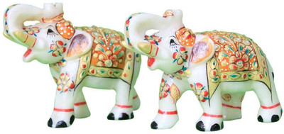

CraftedIndia Decorative Showpiece - 11 cm(Marble, Multicolor)