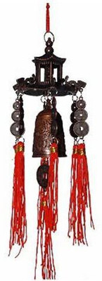 

7 Ocean Feng Shui Good Luck Bell Decorative Showpiece - 12 cm(Copper, Copper)