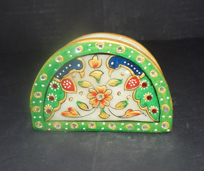 

Mahaveer Creation Decorative Showpiece - 8 cm(Stoneware, Green)