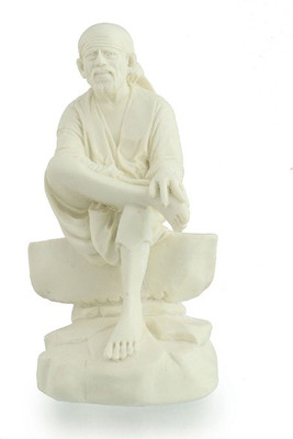 

Swarnim Jewellers Sai Baba Decorative Showpiece - 9 cm(Polyresin, White)