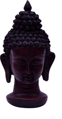 

Vastu Art Vastu / Feng Shui / Lord Buddh Head / Buddha Head For Peace Of Mind And Home Decoration Decorative Showpiece - 16 cm(Polyresin, Black)