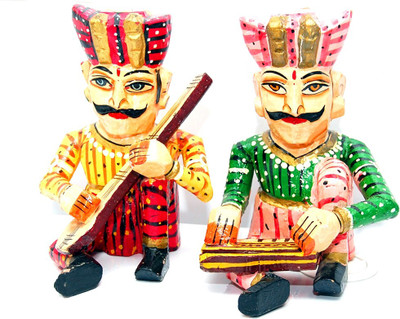 

Art Box Bawala Decorative Showpiece - 22.86 cm(Wooden, Multicolor)