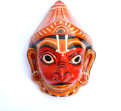 

Art Godaam Decorative Showpiece - 23 cm(Paper Mache, Orange)