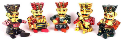 

Handikart HK-WDJA-008 Decorative Showpiece - 6 cm(Wooden, Multicolor)