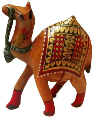 

ByCue Wooden Camel Decorative Showpiece - 5 cm(Wooden, Multicolor)