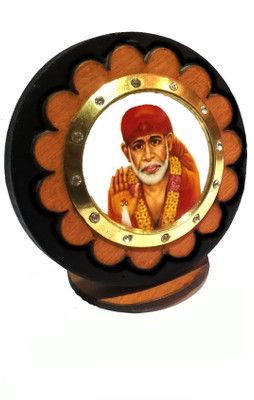 

Swarnim Jewellers Sai Baba Decorative Showpiece - 7.5 cm(Wooden, Multicolor)