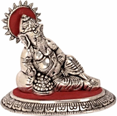 73% OFF on Traditional Rajasthan Lord Ganesha Idol (White Metal) Decorative Showpiece - 13 cm(Aluminium, Silver)