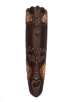 

Art Godaam Mask Decorative Showpiece - 50 cm(Wooden, Brown)