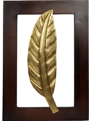 

Lal Haveli Wooden Wall Frame Metal Handicraft Showpiece Wall Hanging Painting Decorative Showpiece - 38 cm(Wooden, Brown)
