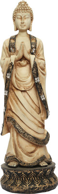 

Heeran Art Vastu Fangshui Religious Idol of Standing Buddha Head Face Bust BR W Statue Decorative Showpiece - 24 cm(Polyresin, White)