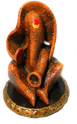 22% OFF on Justdecorz Ganesha Decorative Showpiece - 13 cm(Polyresin, Orange)