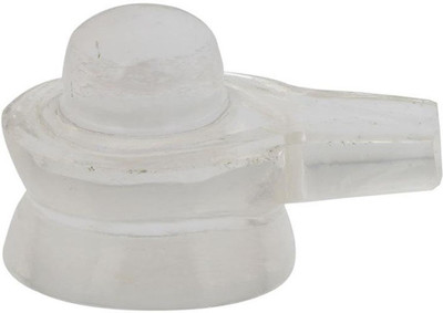 

ByCue Crystal Shiv Ling Decorative Showpiece - 1.5 cm(Stoneware, White)