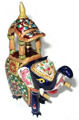 

charkhamart.com Decorative Showpiece - 10 cm(Aluminium, Blue)